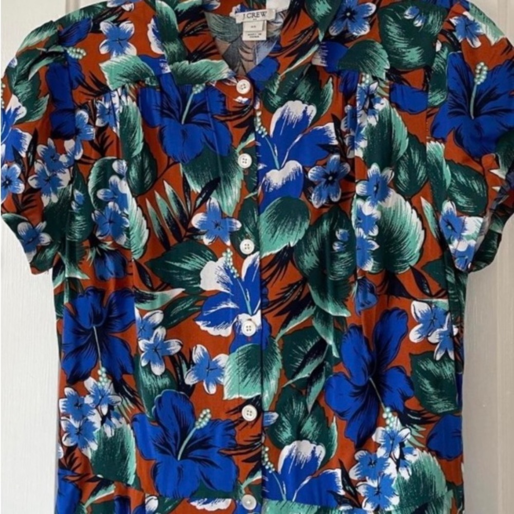 J Crew Tropical Floral Maxi Dress - Picture 4 of 4